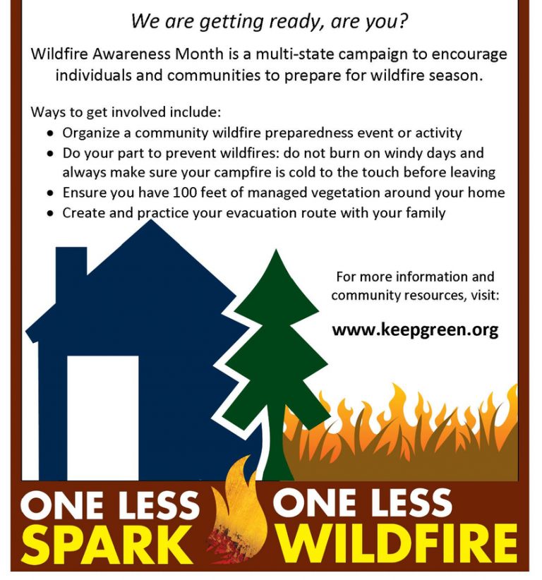 MAY IS WILDFIRE AWARENESS MONTH