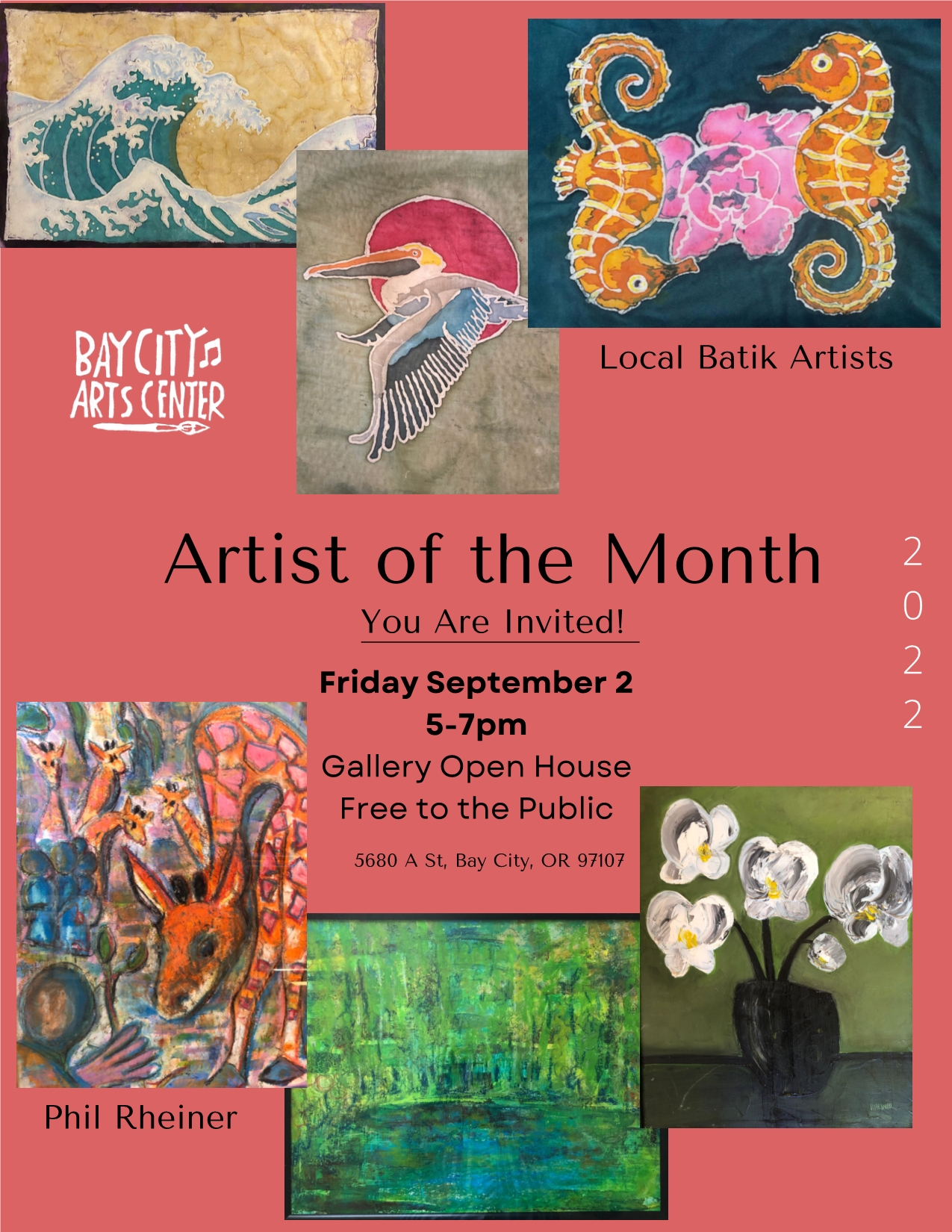 Bay City Arts Center: Artist of the Month Reception Fri. Sept. 2nd ...