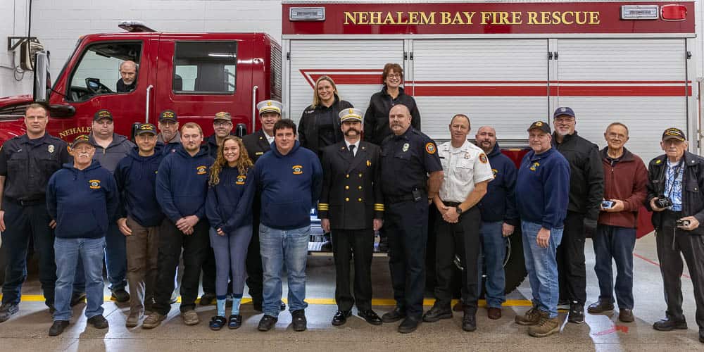 Nehalem Bay Fire and Rescue promotes firefighters, then conducts a Push ...