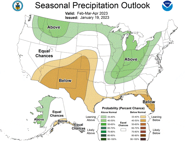 GORDON’S UPDATE: Weather 2/10/23; Seasonal Temps & Precipitation for ...