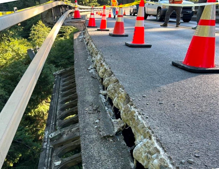 ODOT TRAFFIC ALERT: Single Lane Open on Hwy. 101 Due to Necarney Creek Bridge Damage Near Manzanita